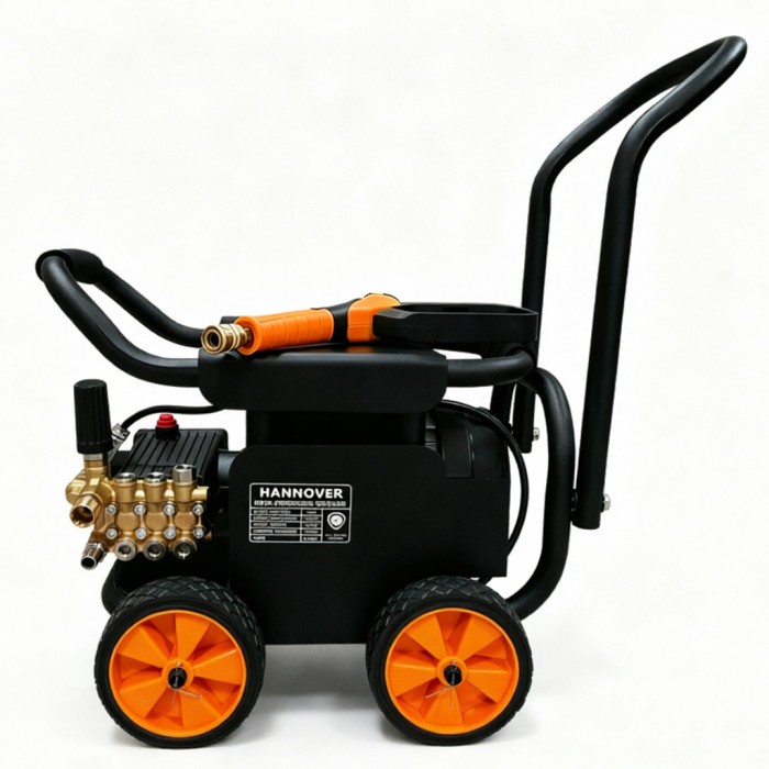 Máy Rửa Xe Cao Áp 2800W có bánh xe nhỏ gọn, giá tốt, chính hãng