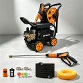 Máy Rửa Xe Cao Áp 2800W có bánh xe nhỏ gọn, giá tốt, chính hãng